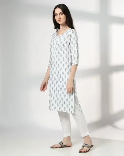 Women Paisley Print Straight Kurta